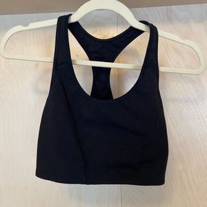 Black Medium Support Sports Bra (Medium)